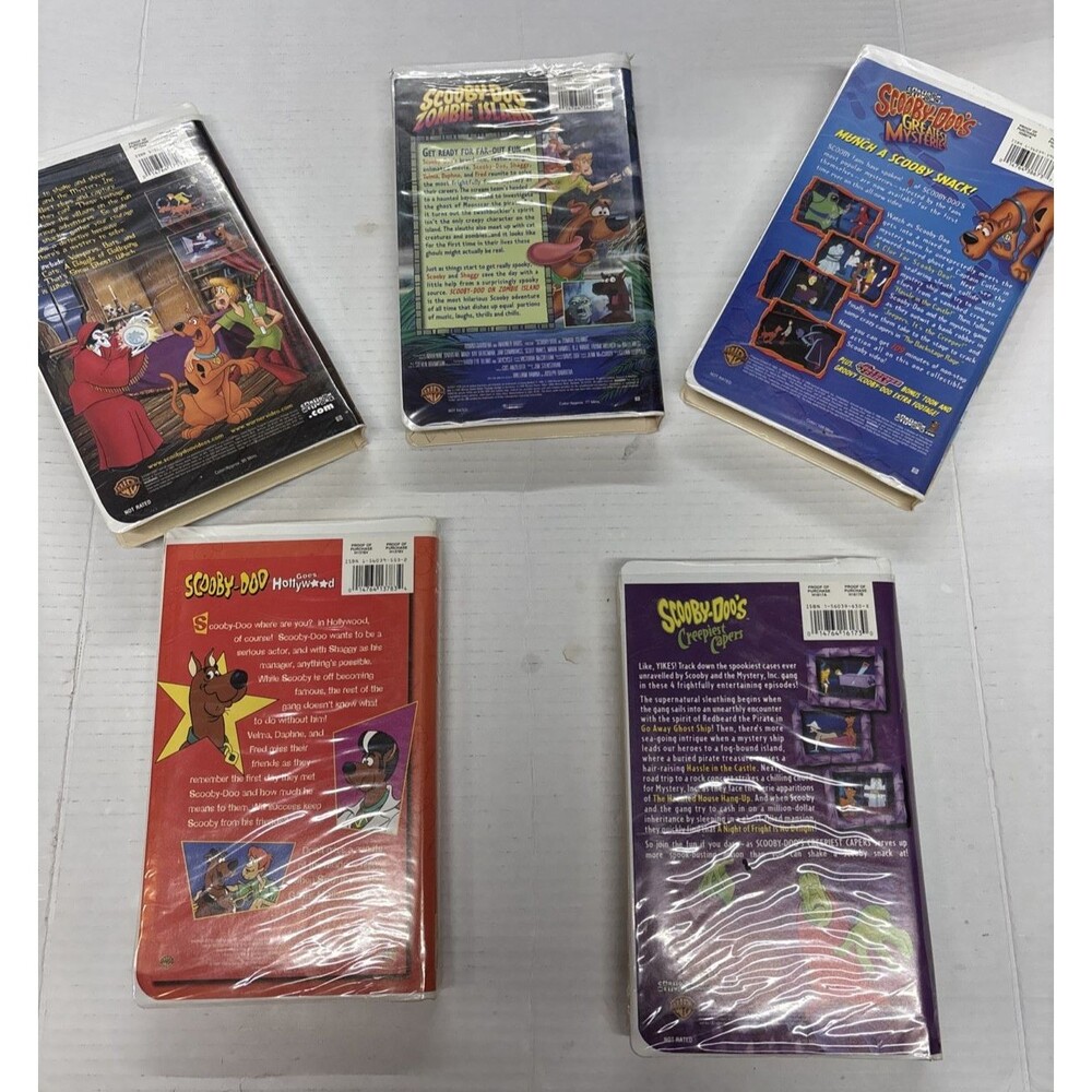 Scooby-Doo VHS Lot of 5 Warner Brothers & Cartoon Network Classic Vintage - Picture 2 of 16